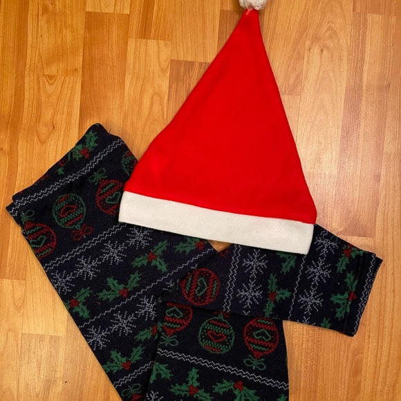 Warm Fleece lined Christmas Leggings - Picture 2 of 8